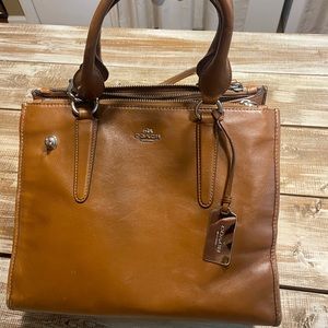 Coach brown leather purse
